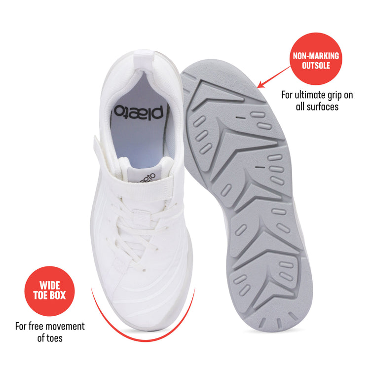 Nova Multiplay School Shoes (1 - 4 UK) - White