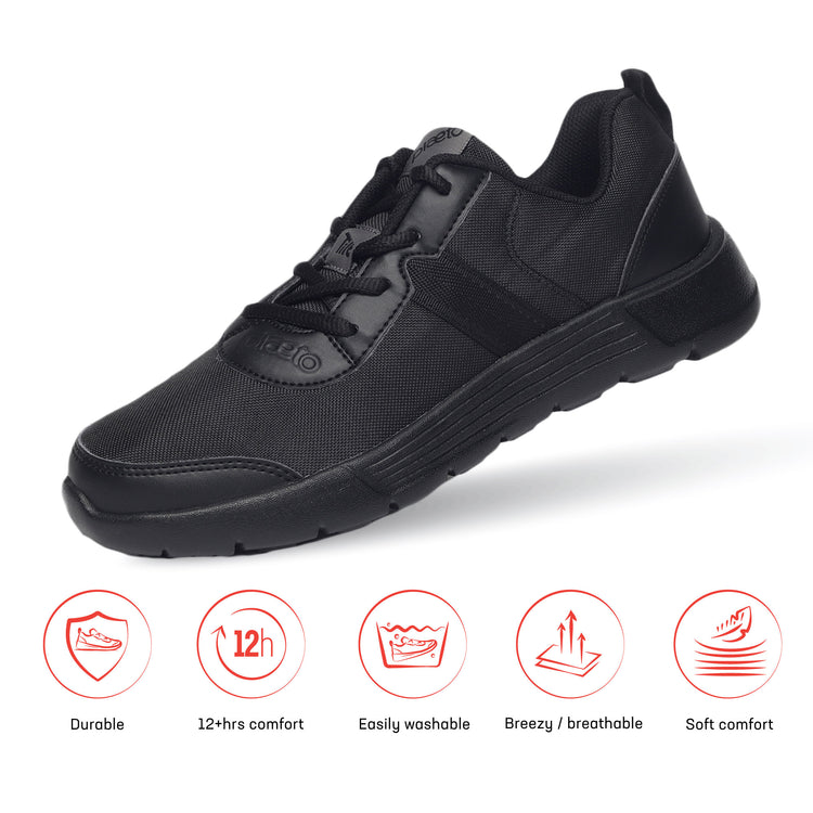 Aspire Multiplay School Shoes (5 - 12 UK) - Black