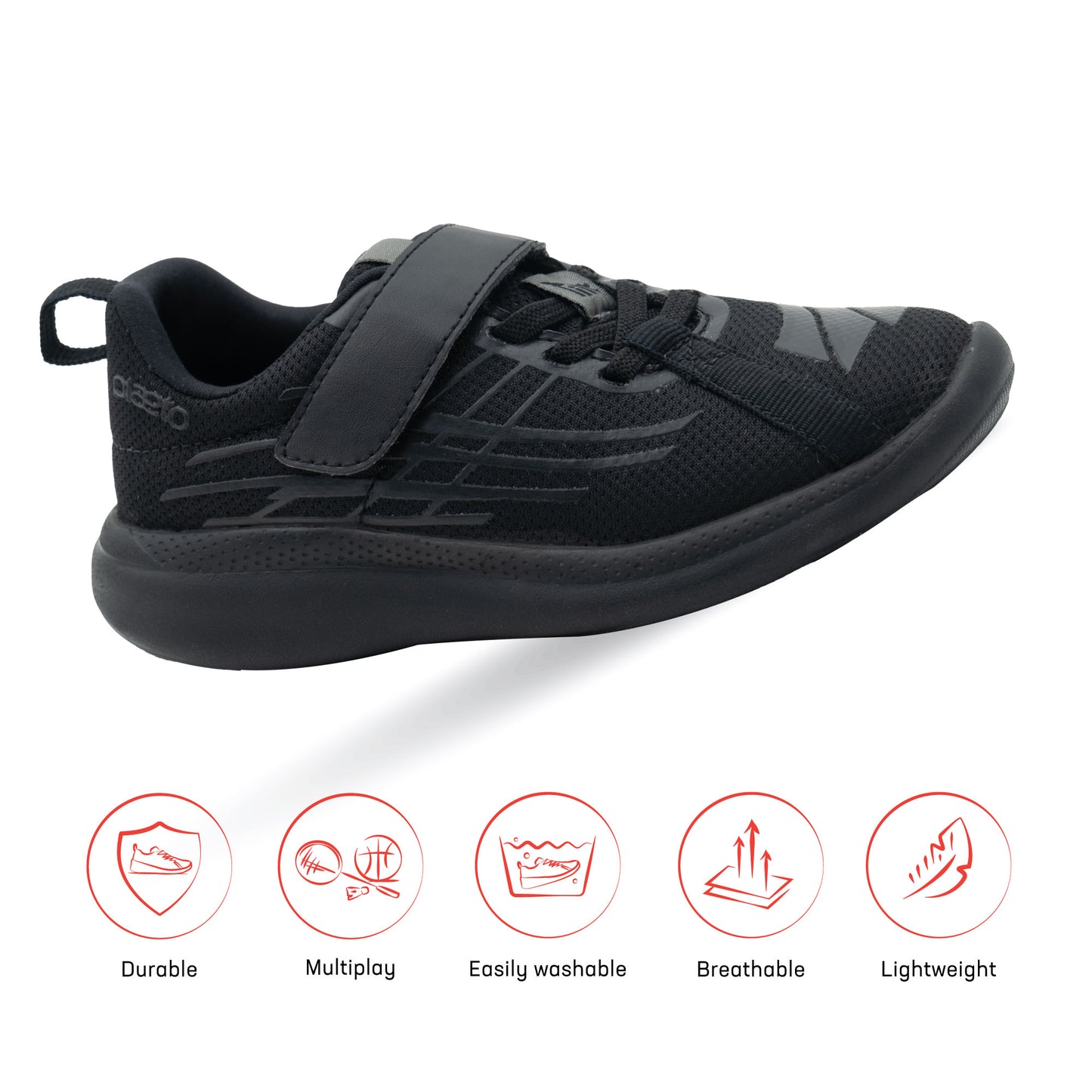 Nova Multiplay School Shoes (7C - 13C UK) - Black