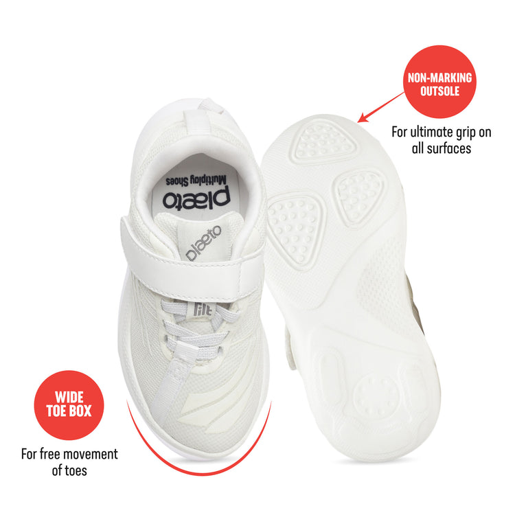 Nova Multiplay School Shoes (7C - 13C UK) - White