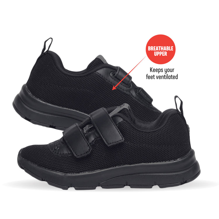 Aspire Multiplay School Shoes (7C - 13C UK) - Black