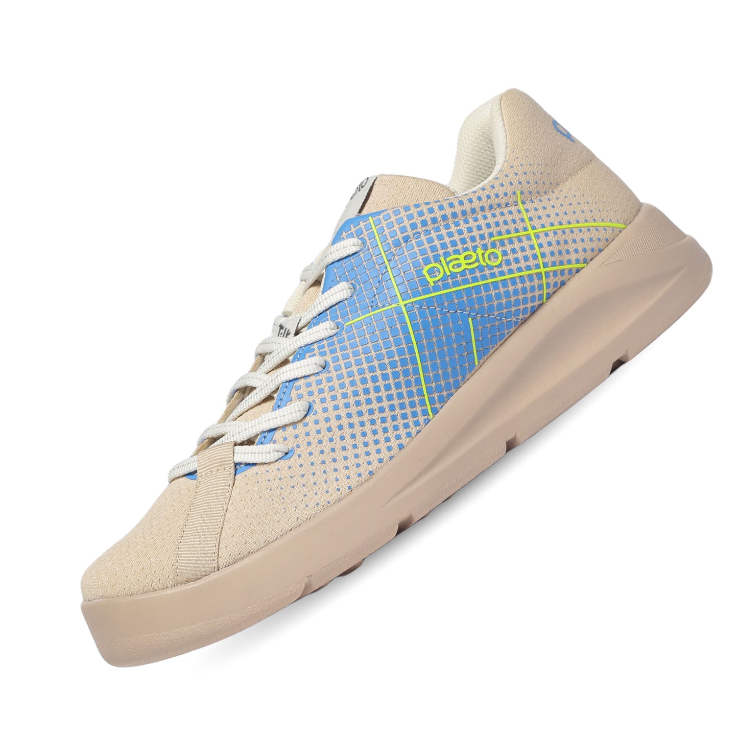 Block 5 Women's Multiplay Sports Shoes - Beige / Blue