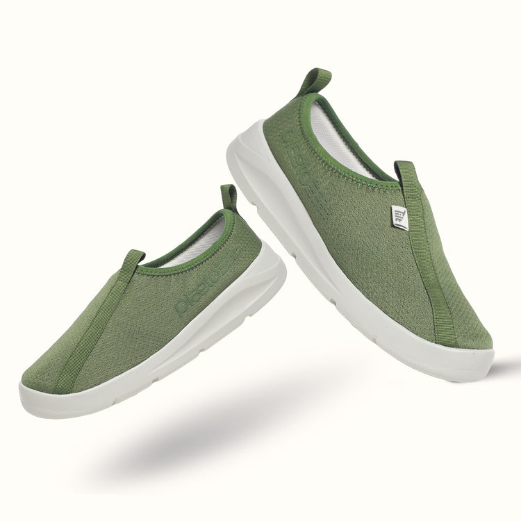 EZPlay Slip Ons for Men - Olive / Grey