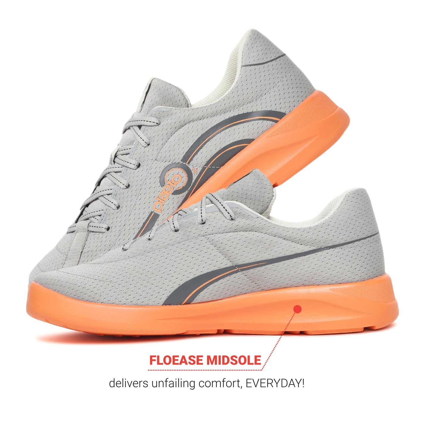 Go Men's Multiplay Sports Shoes - Grey / Orange