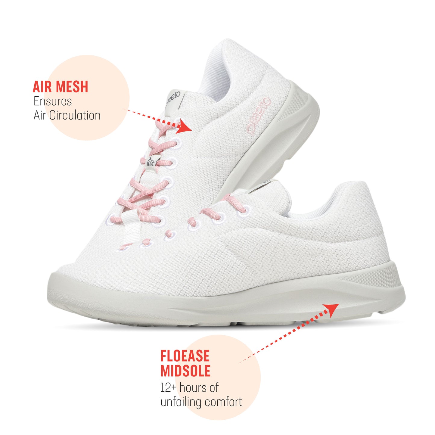 Classic Women's Multiplay Casual Shoes - White / Pink