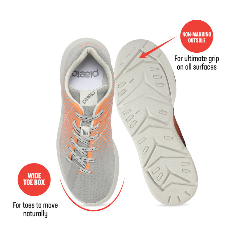 Block 5 Men's Multiplay Sports Shoes - Grey / Orange