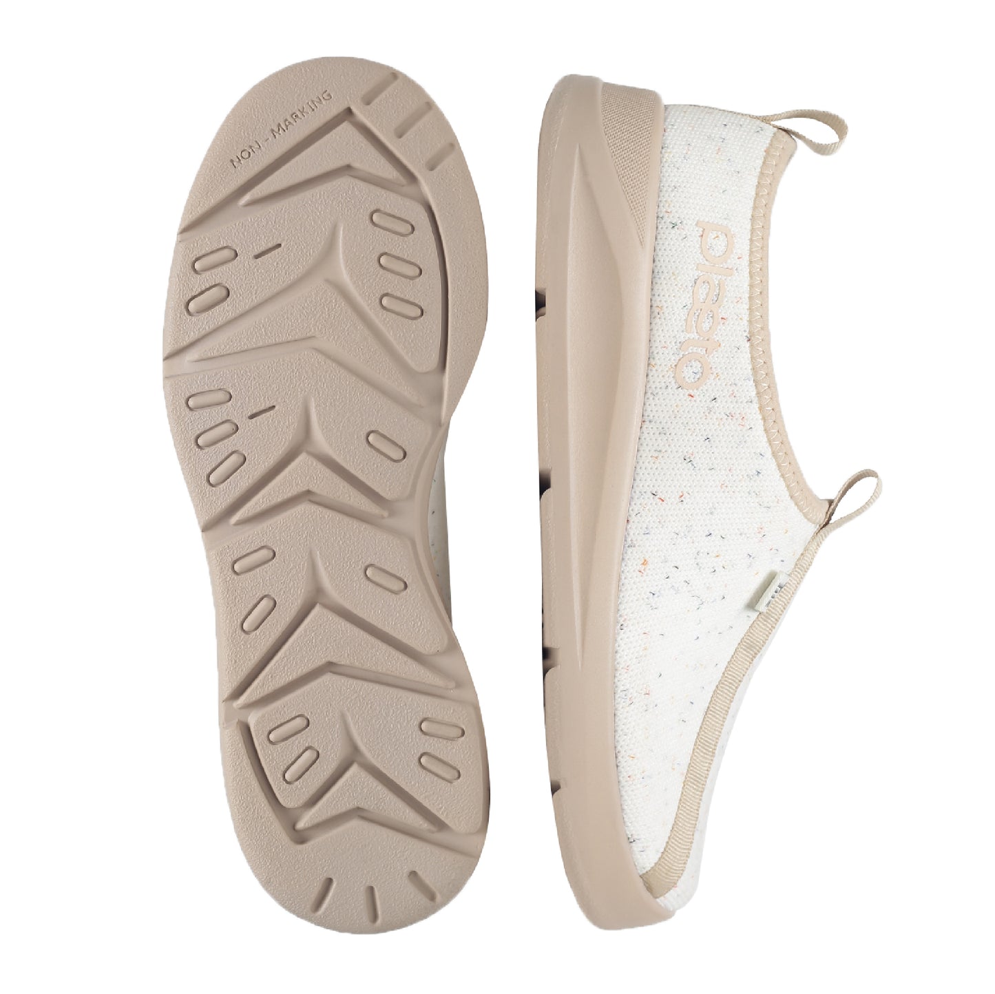 EZPlay Premium Slip Ons for Women - White / Beige