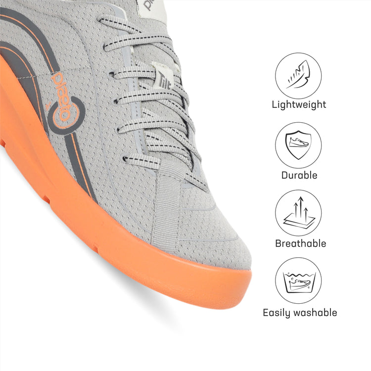 Go Men's Multiplay Sports Shoes - Grey / Orange