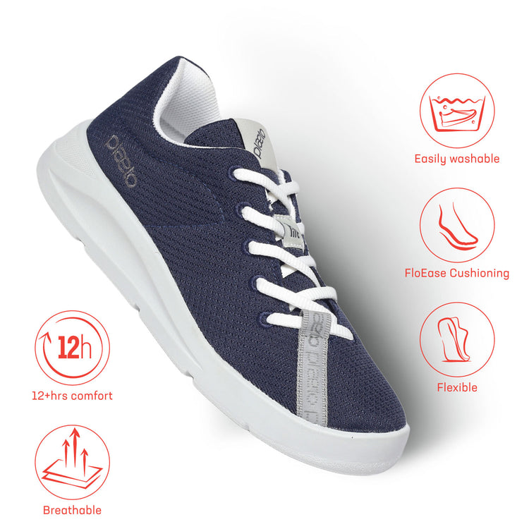 Aura Women's Multiplay Casual Shoes - Navy Blue / Grey