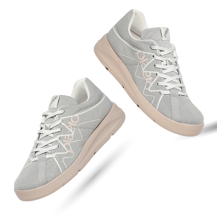 Gully Women's Multiplay Sports Shoes - Grey / Beige