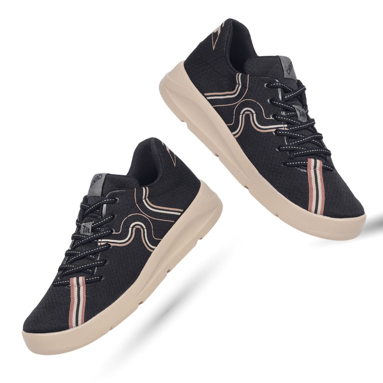 Route 44 Women's Multiplay Sports Shoes - Black / Beige