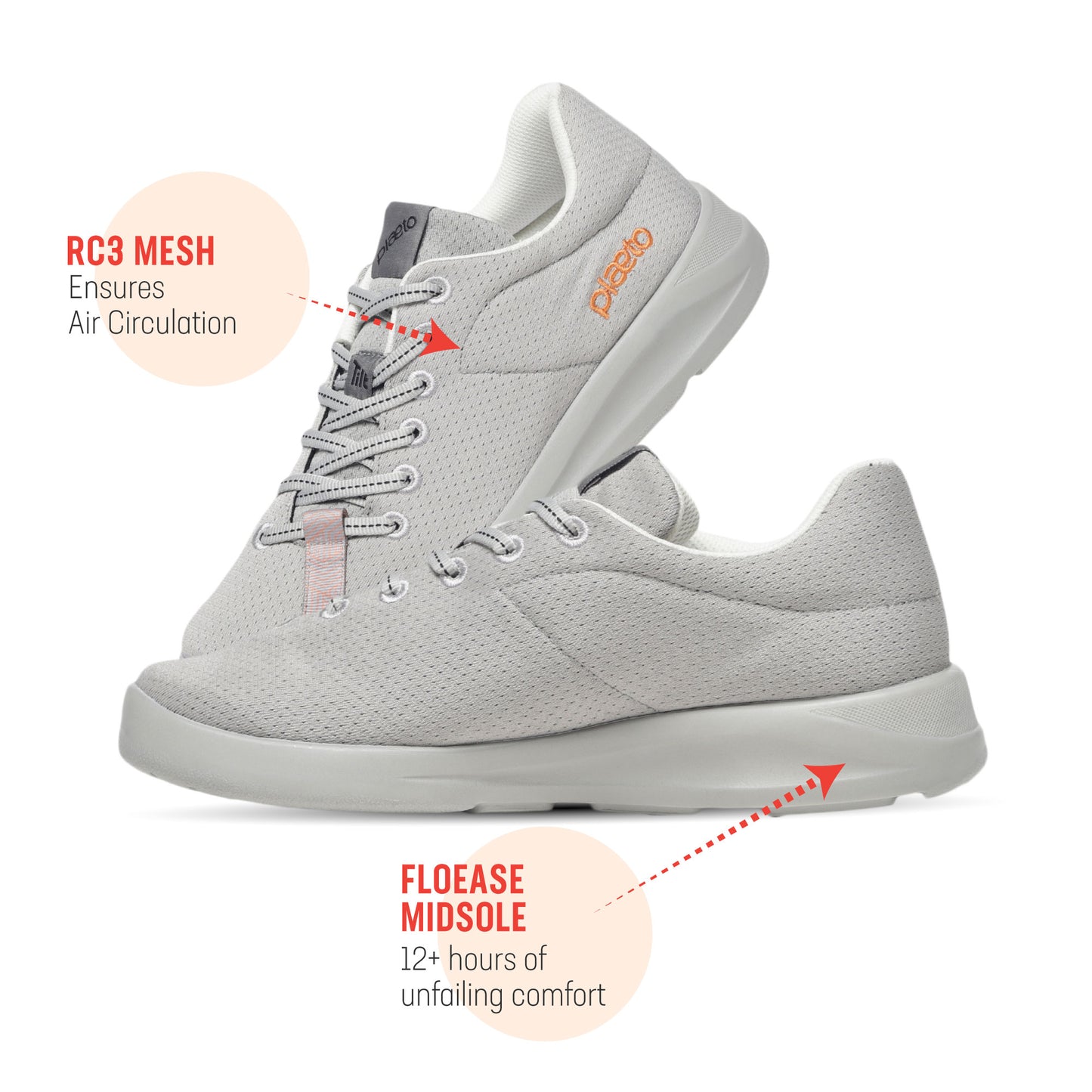 Ace Men's Multiplay Casual Shoes - Grey / Orange