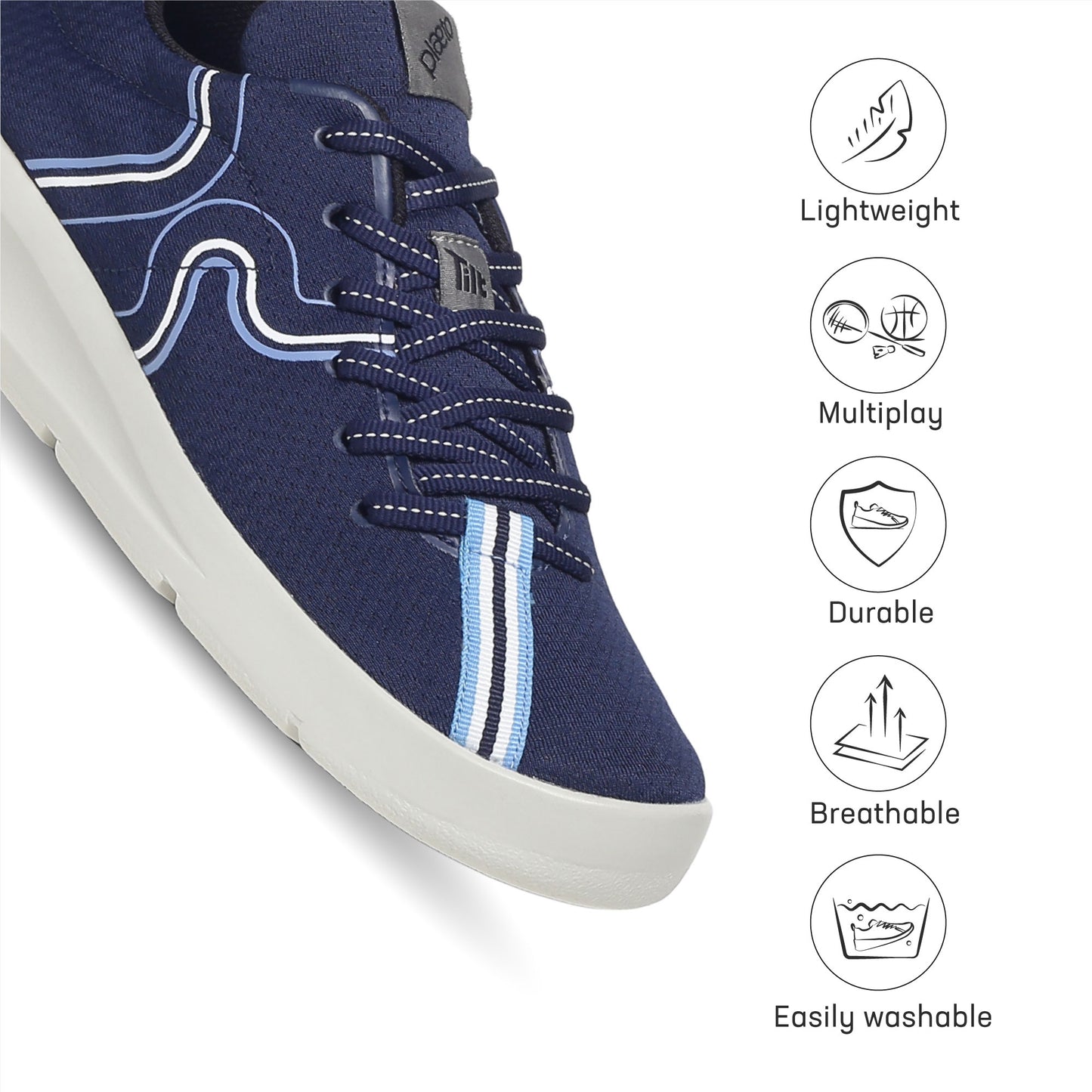 Route 44 Men's Multiplay Sports Shoes - Navy Blue / White