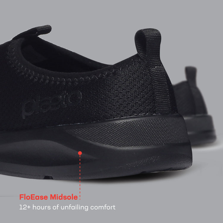 EZPlay Slip Ons for Men - All Black