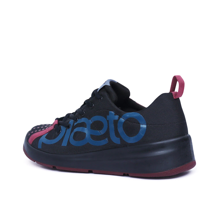 Slam Women's Multiplay Sports Shoes - Black / Burgundy